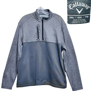 Callaway Golf 1/4 Zip Pullover Gray Men’s Size XXL Jacket